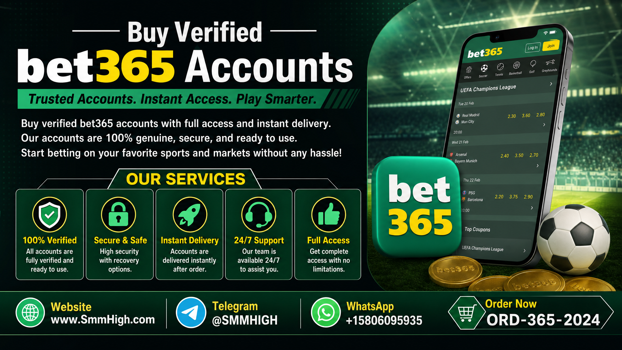 Buy Verified Bet365 Accounts