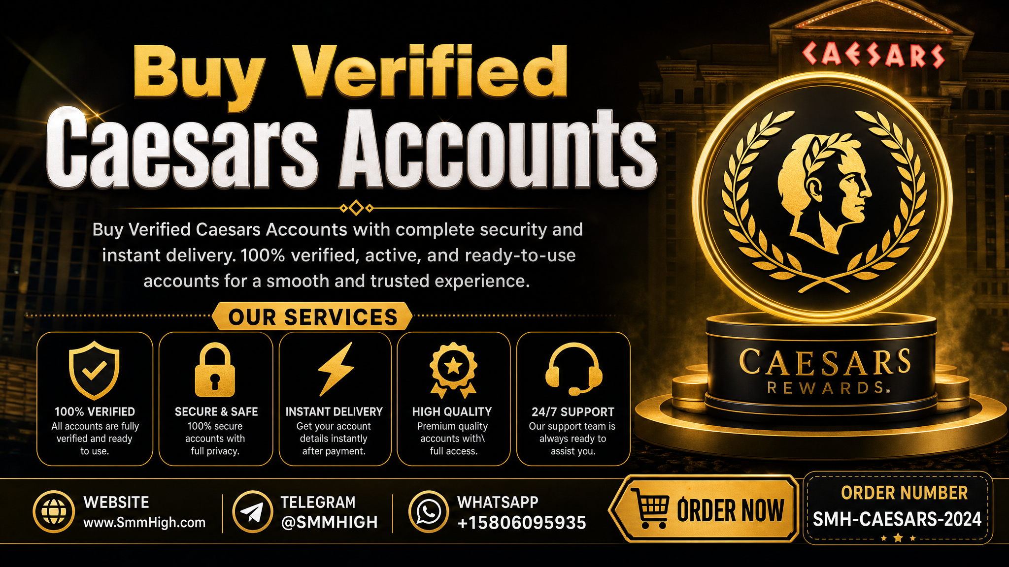 Buy Verified Caesars Accounts