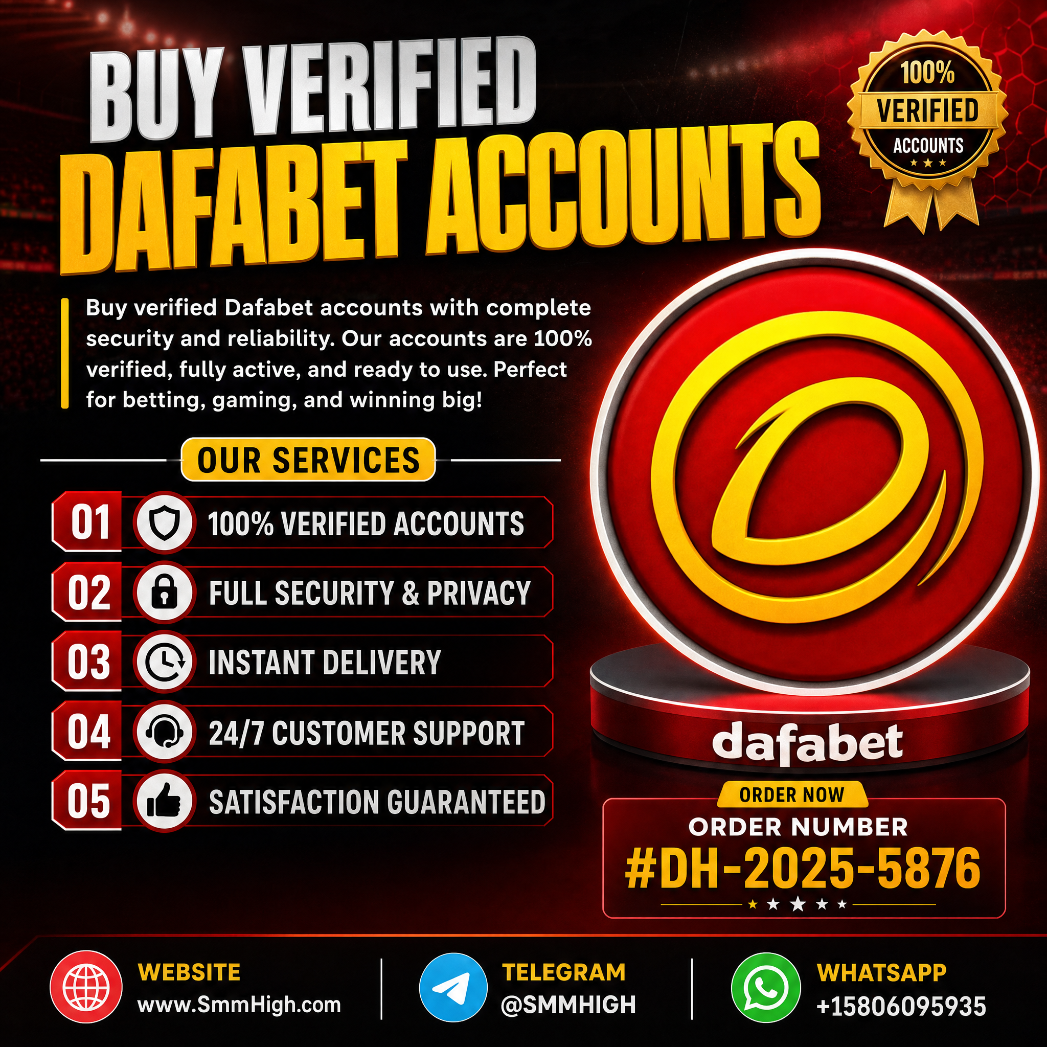 Buy Verified Dafabet Accounts