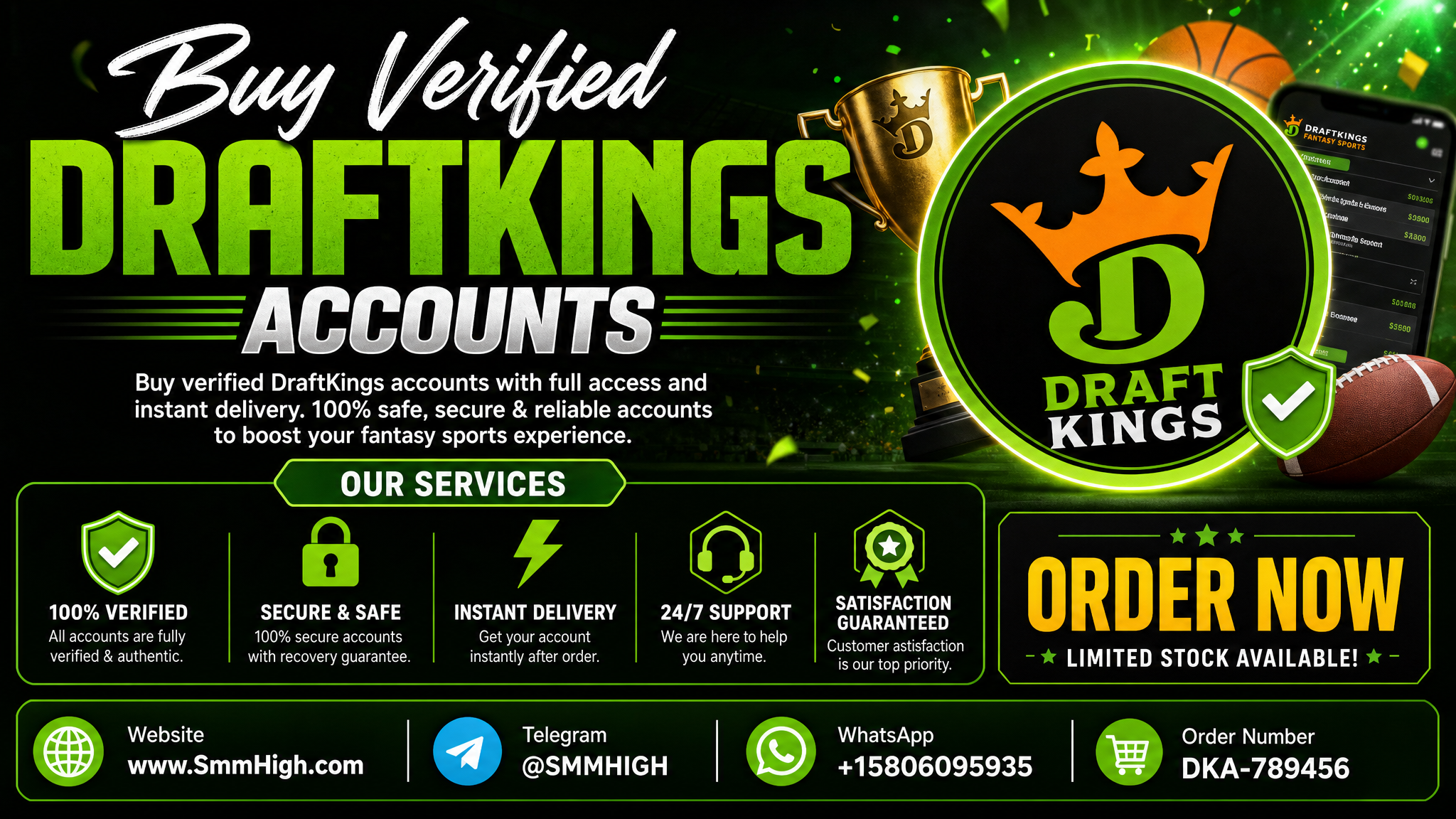 Buy Verified DraftKings Account