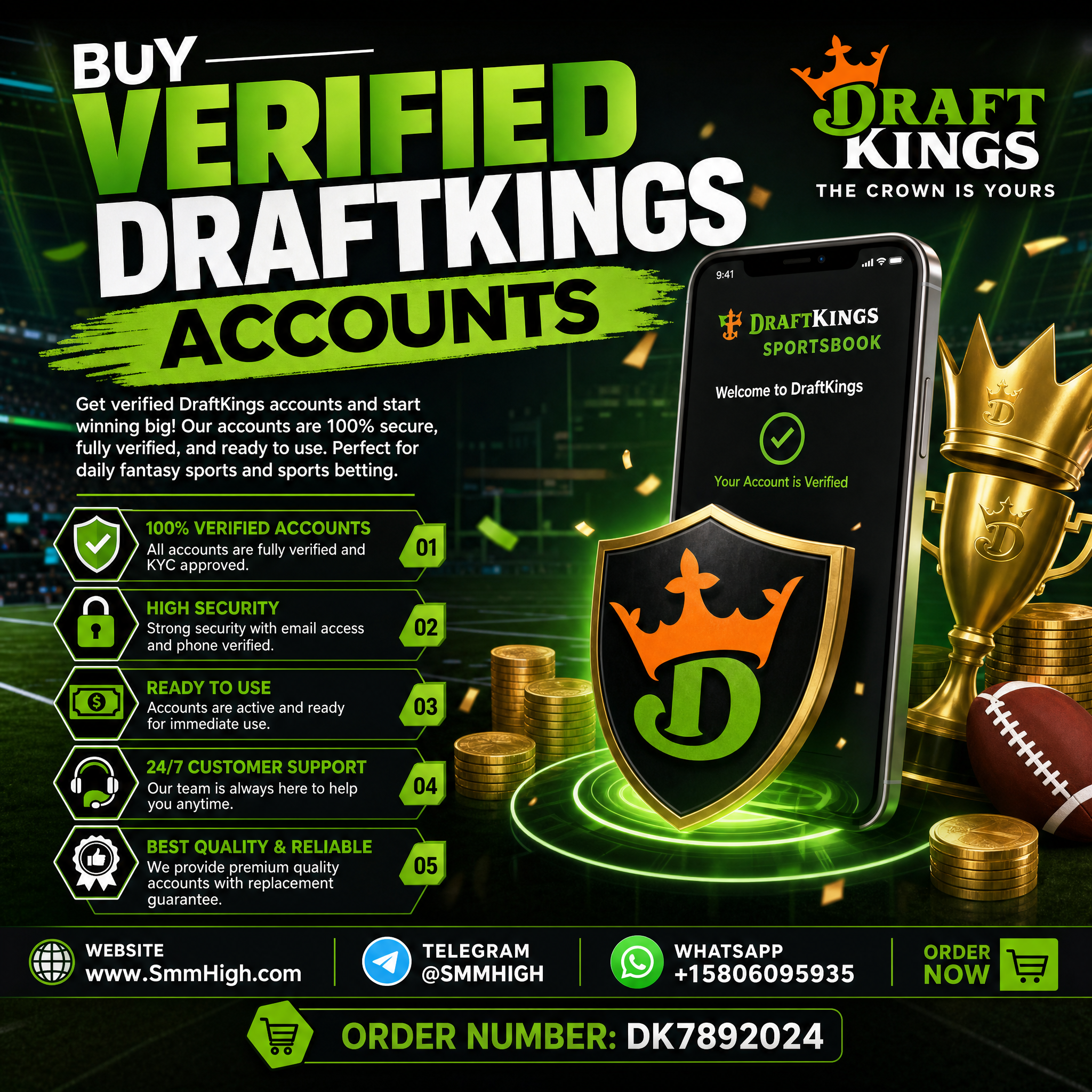 Buy Verified DraftKings Accounts