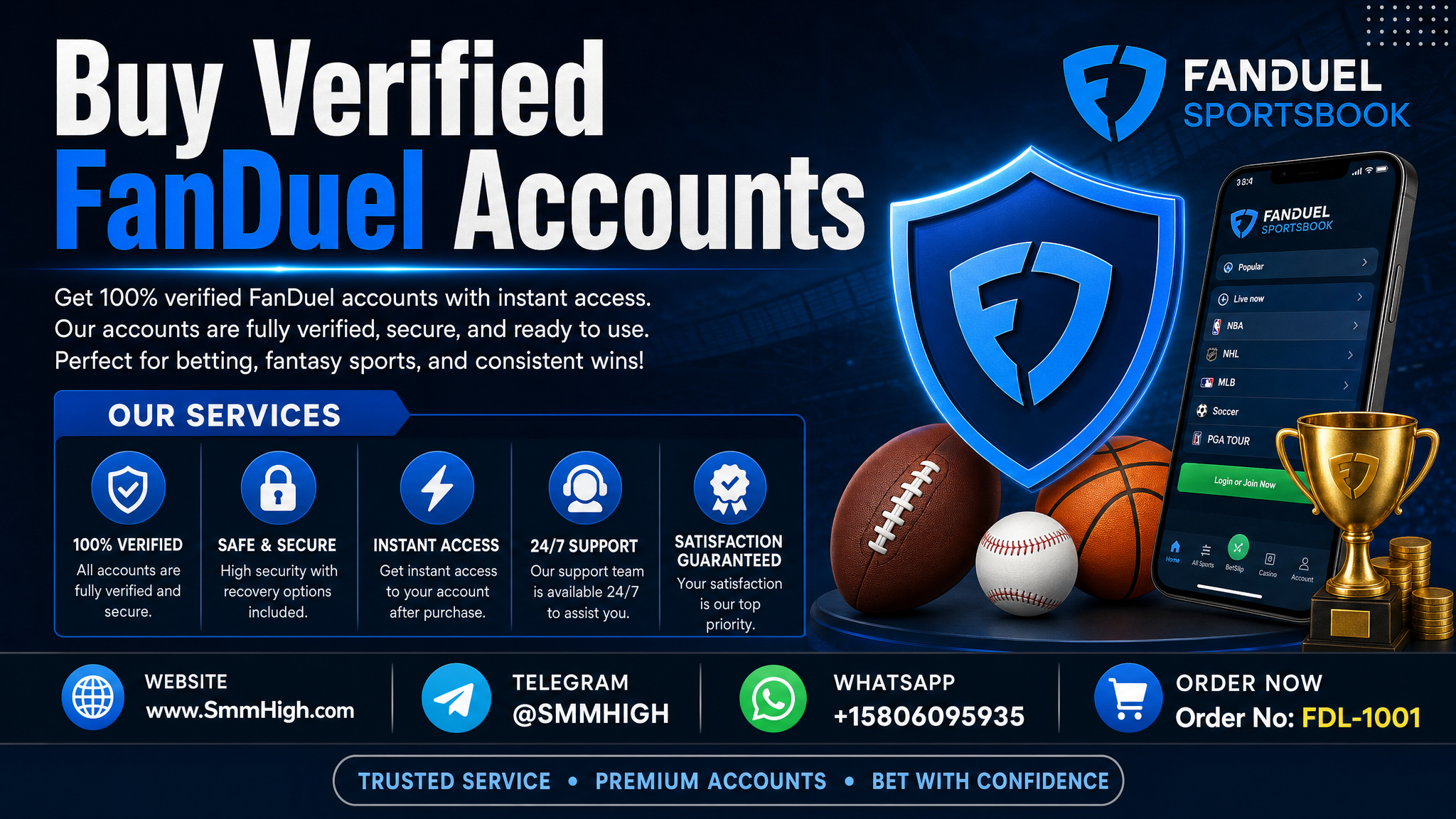 Buy Verified FanDuel Accounts