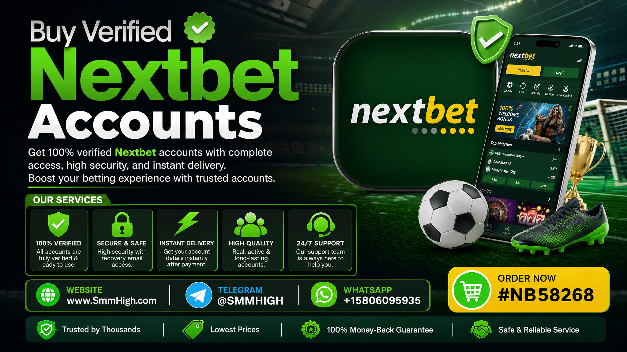 Buy Verified Nextbet Accounts – 100% Secure & Ready for Instant Delivery