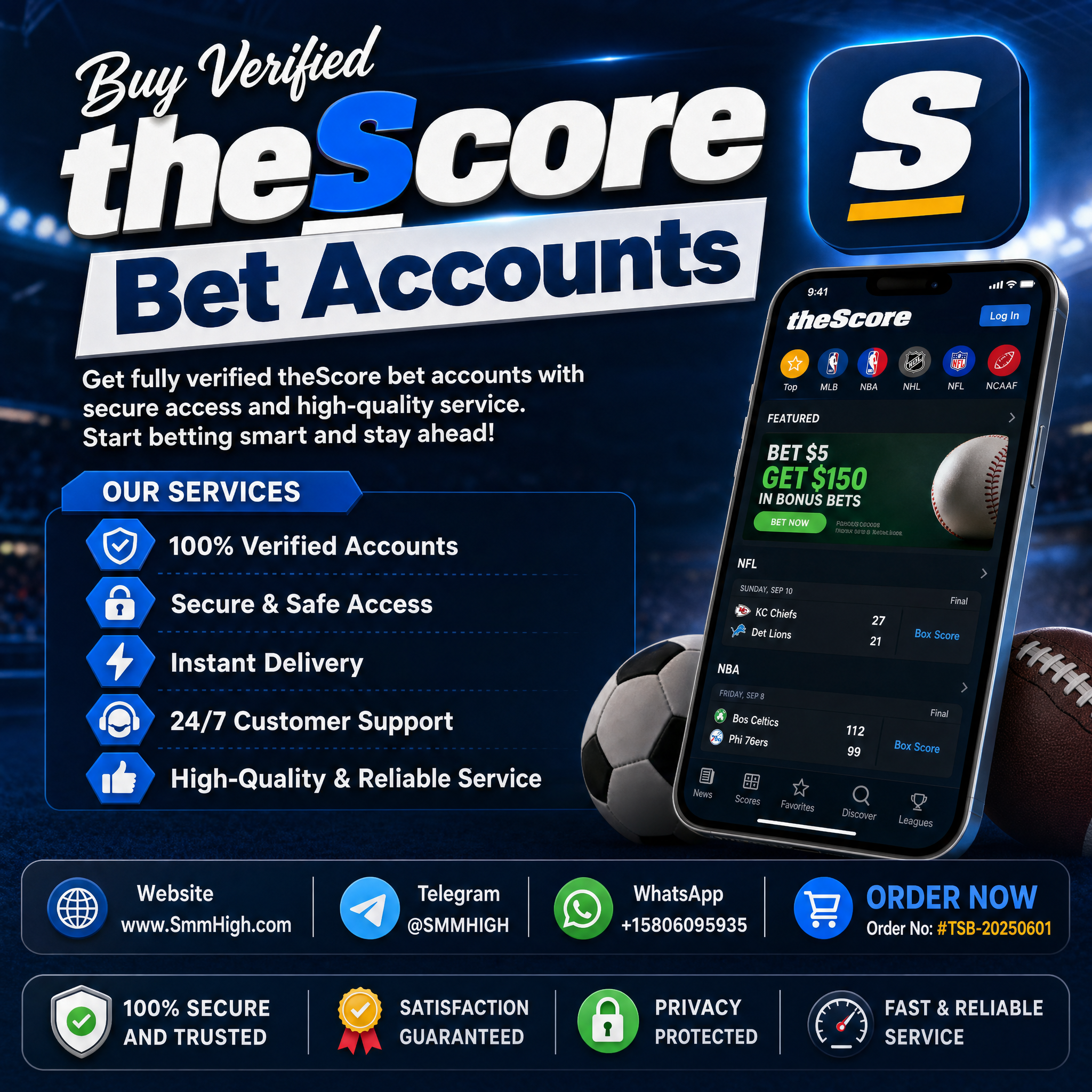 Buy Verified TheScore Bet Accounts