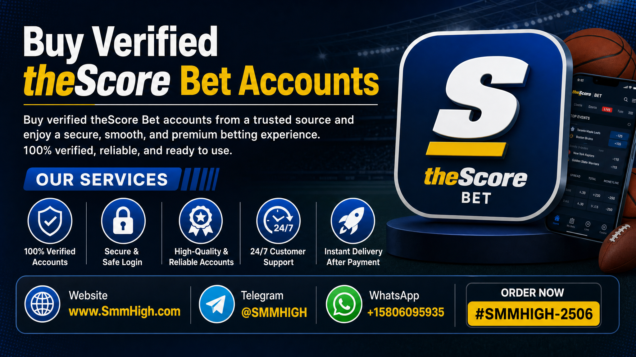 Buy Verified TheScore Bet Accounts